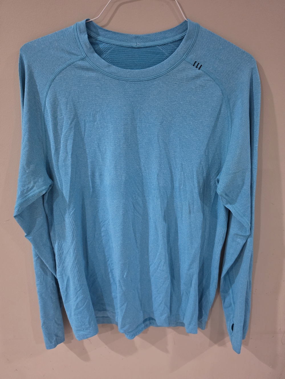 Lululemon Men’s Seamless Long Sleeve Running Shirt Blue Size L